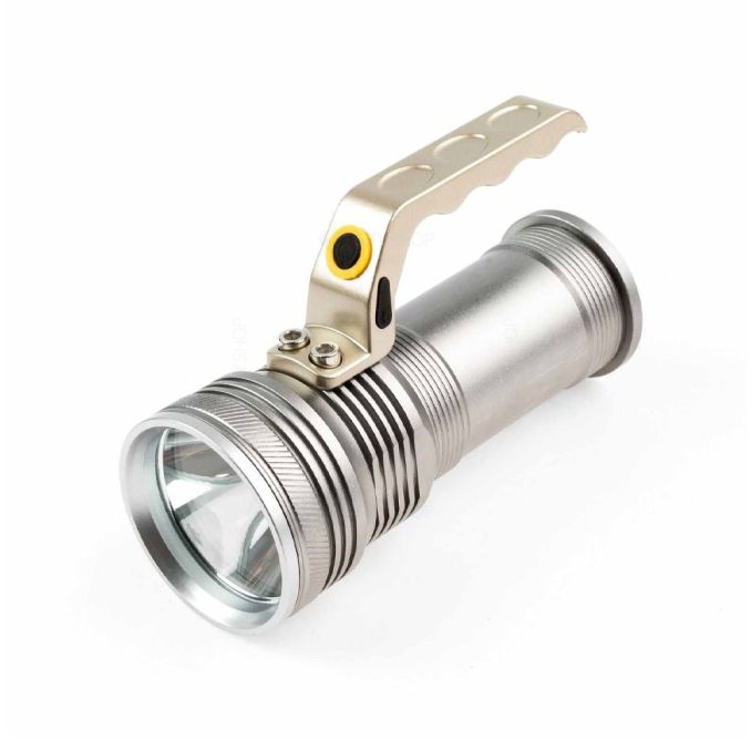 Iluminat si electrice - Lanterna metalica LED, rezistenta la apa/socuri, raza 100m, autonomie 7h, putere 5W, TED Electric YM-21TED