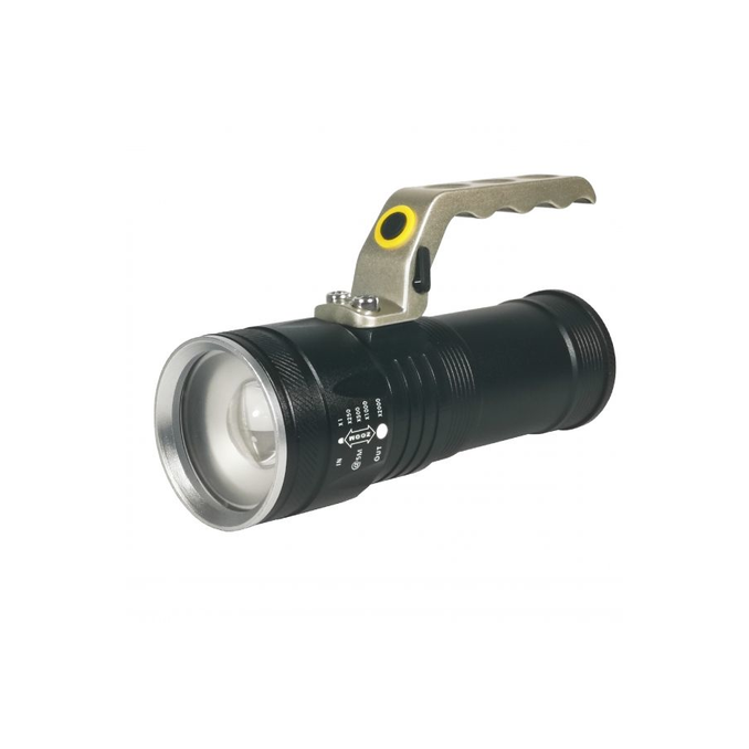 Iluminat si electrice - Lanterna metalica LED cu zoom, rezistenta la apa (IP65)/socuri, raza 200m, autonomie 6h, putere 10W, TED Electric HL-L2-04TED