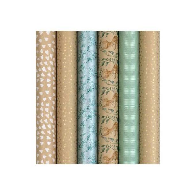 Ambalaje din hartie si carton - Hartie de impachetat cadouri, 70cm x 2m/rola, Rotolux Charlize