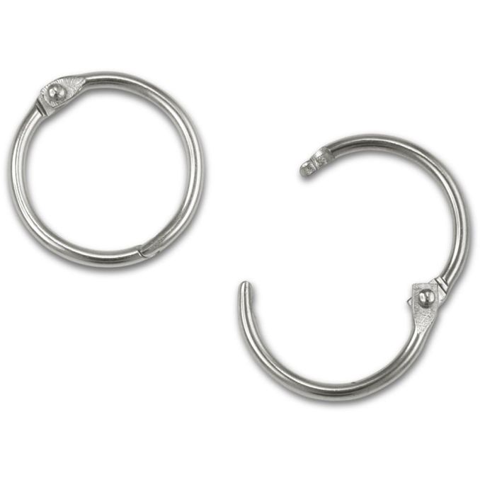 Accesorii creatie, inele, metal, Ø  15-24 mm, 5 buc/set, Meyco