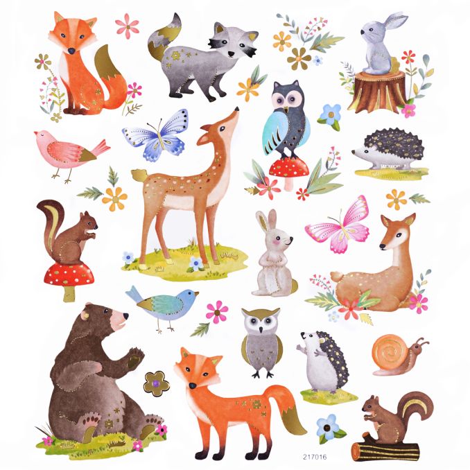 Stickere/abtibilduri, animale din padure, 28 buc/set, Dp Craft Stickere/abtibilduri, animale din padure, 28 buc/set, Dp Craft