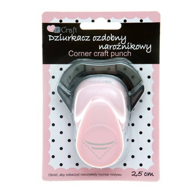 Perforator cu model, colturi decorative - semiluna, 2.5cm, Dp Craft