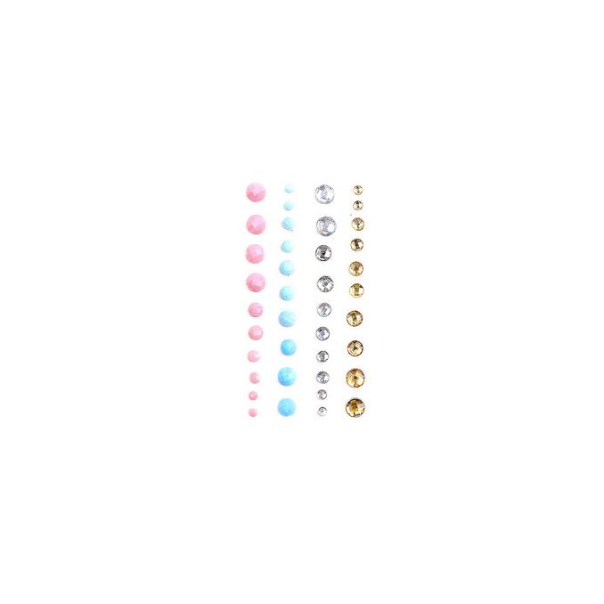 Strasuri/pietre adezive, Ø 4/5/6/7mm, 40 buc/set, so in love, Dp Craft Strasuri/pietre adezive, Ø 4/5/6/7mm, 40 buc/set, so in love, Dp Craft