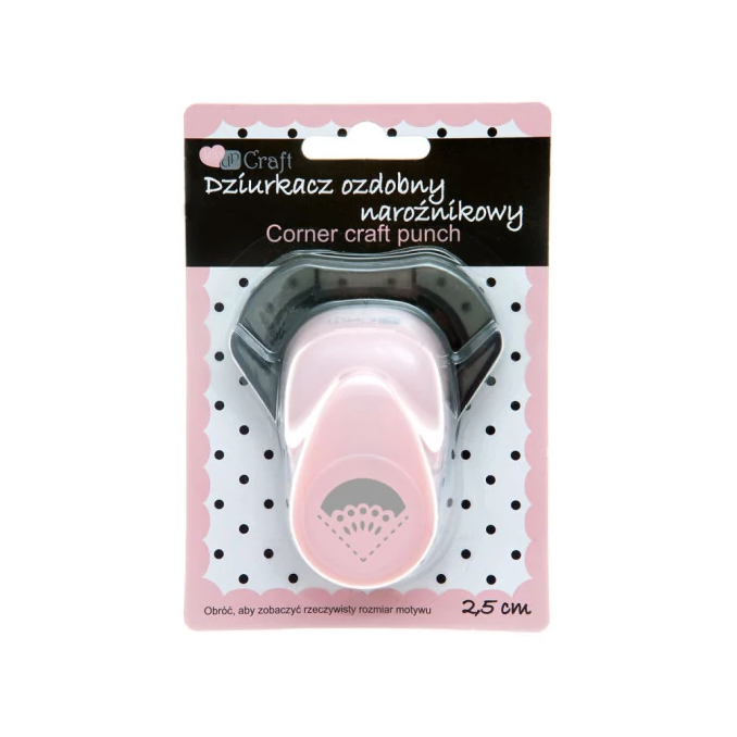 Perforator cu model, colturi decorative - dantela, 2.5cm, Dp Craft