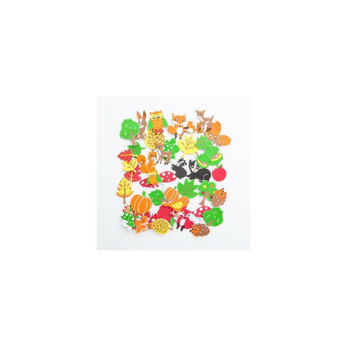 Stickere/abtibilduri din spuma, animale din padure, 96 buc/set, Dp Craft Stickere/abtibilduri din spuma, animale din padure, 96 buc/set, Dp Craft