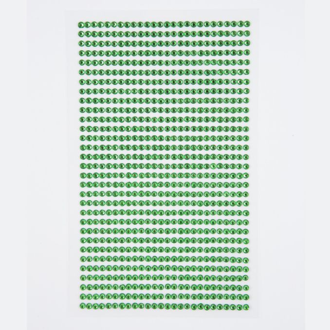 Strasuri/pietre adezive, Ø 3mm, 806 buc/set, verde, Dp Craft Strasuri/pietre adezive, Ø 3mm, 806 buc/set, verde, Dp Craft
