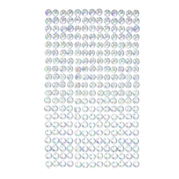 Strasuri/pietre adezive, Ø 6mm, 260 buc/set, cristal iridiscent, Dp Craft Strasuri/pietre adezive, Ø 6mm, 260 buc/set, cristal iridiscent, Dp Craft