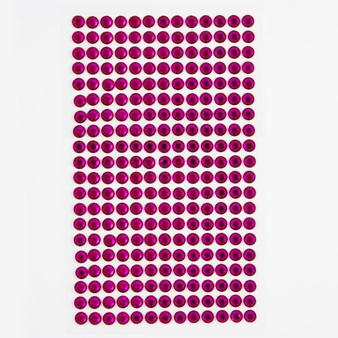 Strasuri/pietre adezive, Ø 6mm, 260 buc/set, fuchsia, Dp Craft Strasuri/pietre adezive, Ø 6mm, 260 buc/set, fuchsia, Dp Craft