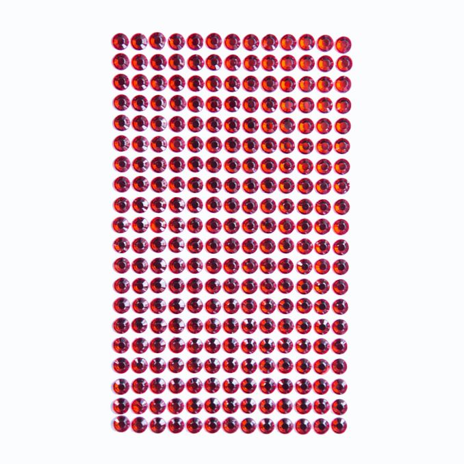 Strasuri/pietre adezive, Ø 6mm, 260 buc/set, rosu, Dp Craft Strasuri/pietre adezive, Ø 6mm, 260 buc/set, rosu, Dp Craft