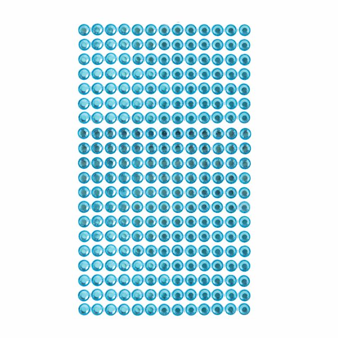 Strasuri/pietre adezive, Ø 6mm, 260 buc/set, bleu, Dp Craft Strasuri/pietre adezive, Ø 6mm, 260 buc/set, bleu, Dp Craft