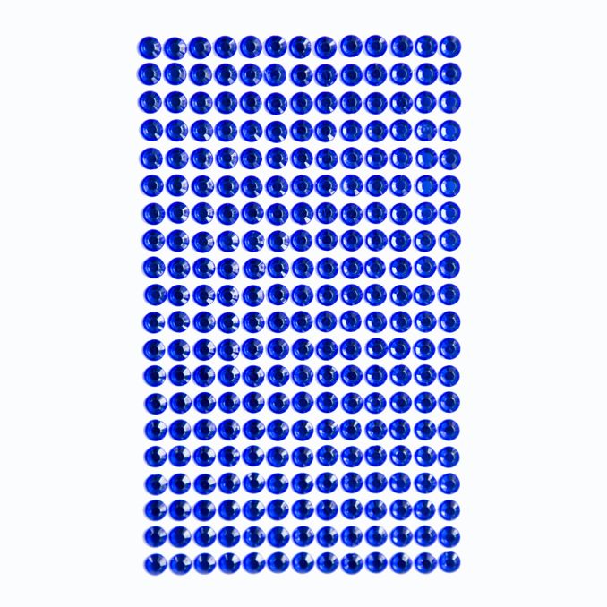 Strasuri/pietre adezive, Ø 6mm, 260 buc/set, albastru, Dp Craft Strasuri/pietre adezive, Ø 6mm, 260 buc/set, albastru, Dp Craft