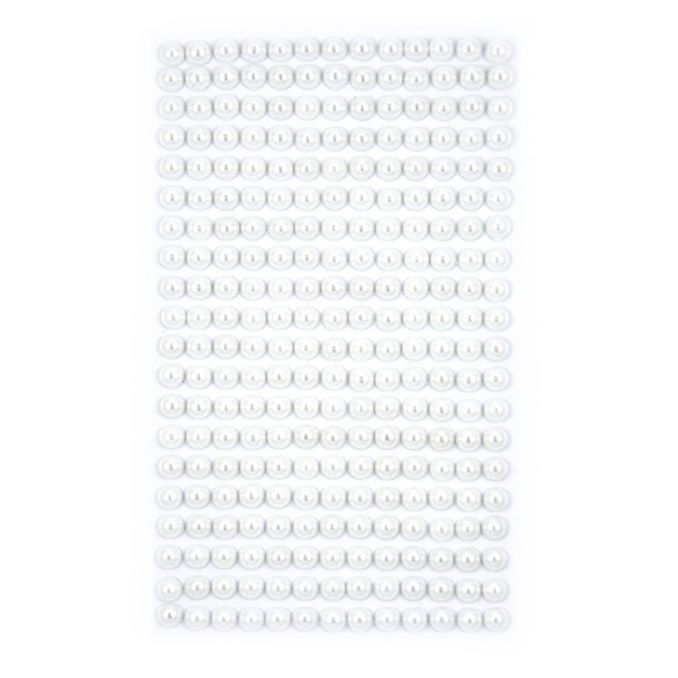 Perle adezive, Ø 6mm, 260 buc/set, alb, Dp Craft Perle adezive, Ø 6mm, 260 buc/set, alb, Dp Craft