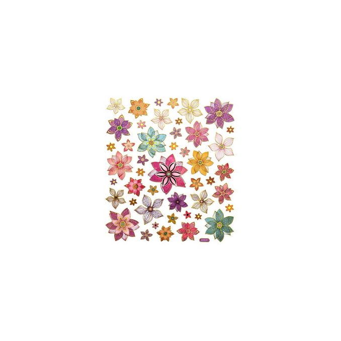 Stickere/abtibilduri, flori, 46 buc/set, Dp Craft Stickere/abtibilduri, flori, 46 buc/set, Dp Craft