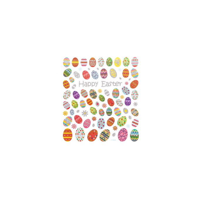Stickere/abtibilduri cu sclipici, oua de Paste, 80 buc/set, Dp Craft Stickere/abtibilduri cu sclipici, oua de Paste, 80 buc/set, Dp Craft