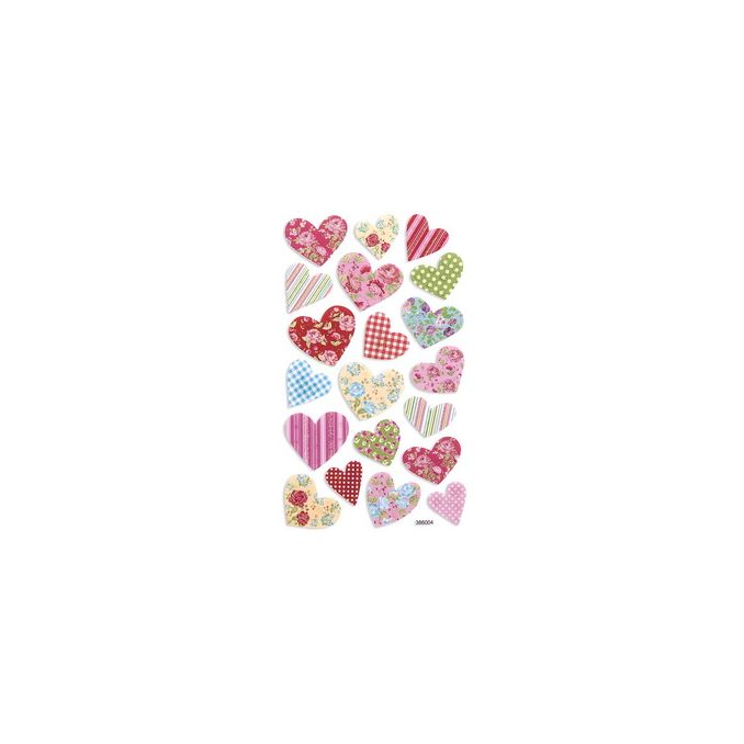 Stickere/abtibilduri din spuma, inimi, 20 buc/set, Dp Craft Stickere/abtibilduri din spuma, inimi, 20 buc/set, Dp Craft