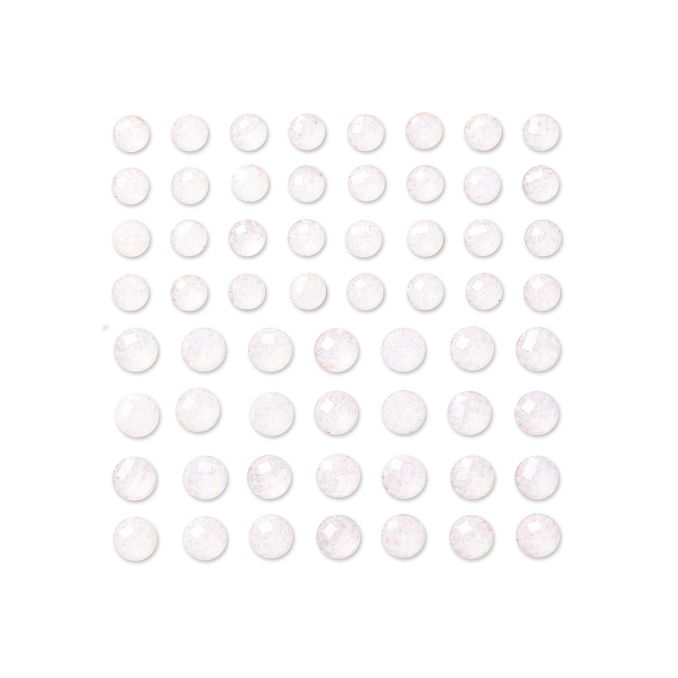 Strasuri/pietre adezive cu sclipici, Ø 8/10mm, 60 buc/set, cristal, Dp Craft Strasuri/pietre adezive cu sclipici, Ø 8/10mm, 60 buc/set, cristal, Dp Craft