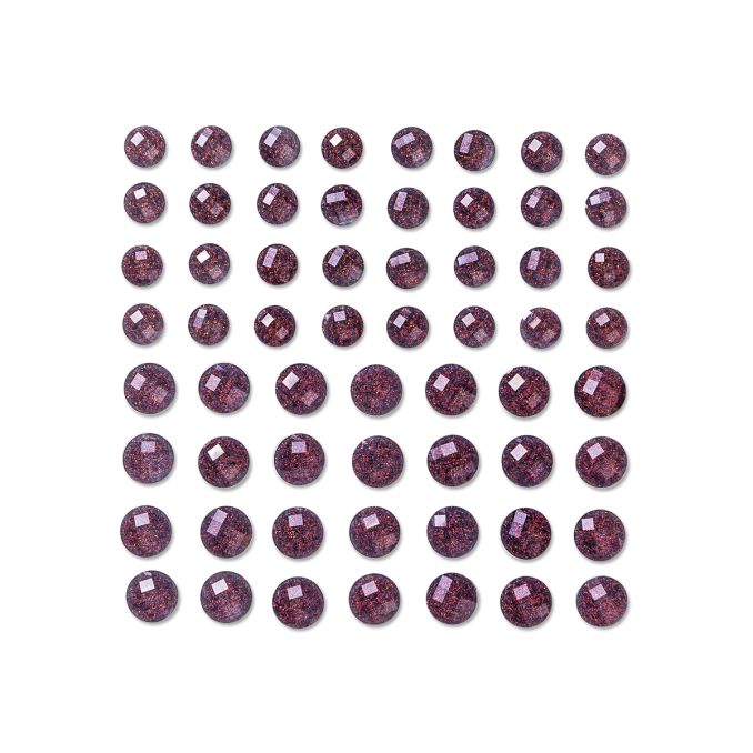 Strasuri/pietre adezive cu sclipici, Ø 8/10mm, 60 buc/set, antracit, Dp Craft Strasuri/pietre adezive cu sclipici, Ø 8/10mm, 60 buc/set, antracit, Dp Craft