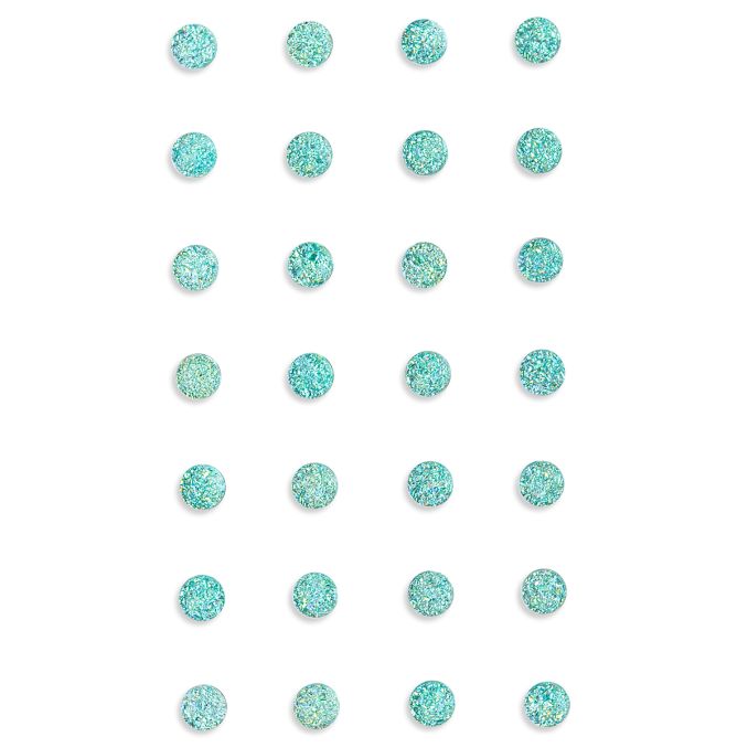 Strasuri/pietre adezive, Ø 8mm, 28 buc/set, turcoaz iridiscent, Dp Craft Strasuri/pietre adezive, Ø 8mm, 28 buc/set, turcoaz iridiscent, Dp Craft