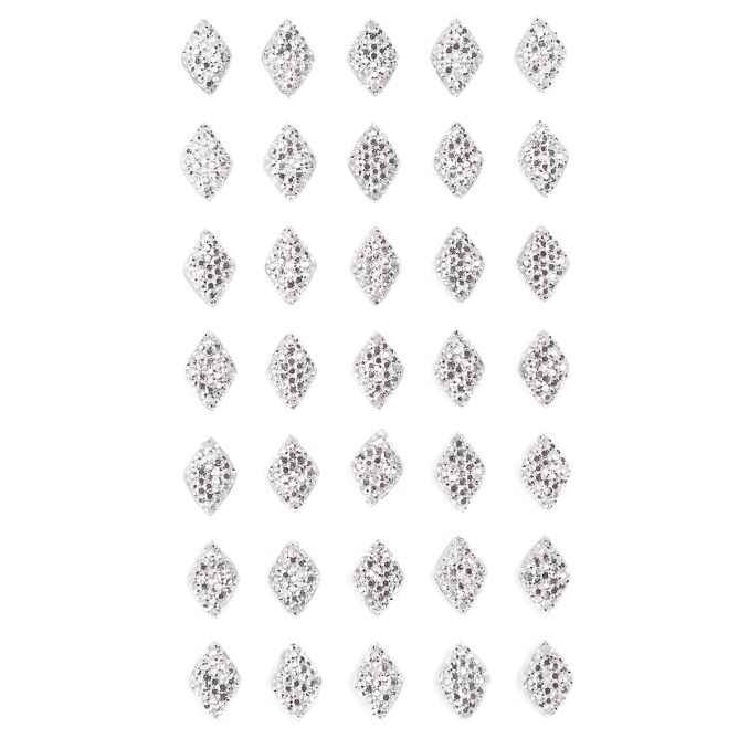 Strasuri/pietre adezive, diamante, 8x12mm, 35 buc/set, argintiu, Dp Craft Strasuri/pietre adezive, diamante, 8x12mm, 35 buc/set, argintiu, Dp Craft