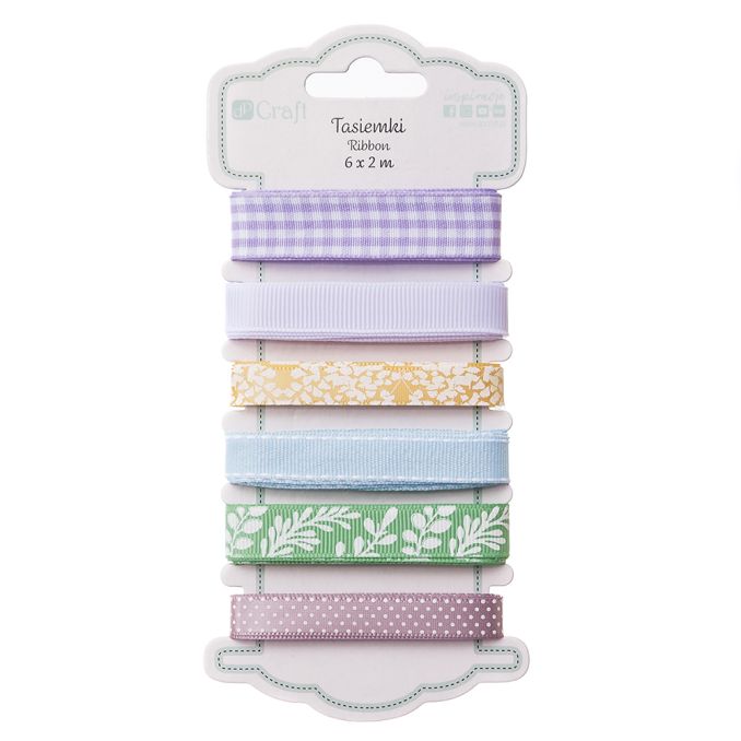 Panglica decorativa, 6 modele x 2m/set, liliac, Dp Craft Panglica decorativa, 6 modele x 2m/set, liliac, Dp Craft
