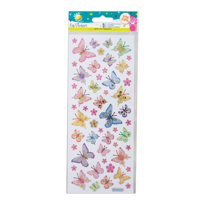 Stickere/abtibilduri, fluturi si flori, Craft Planet Stickere/abtibilduri, fluturi si flori, Craft Planet