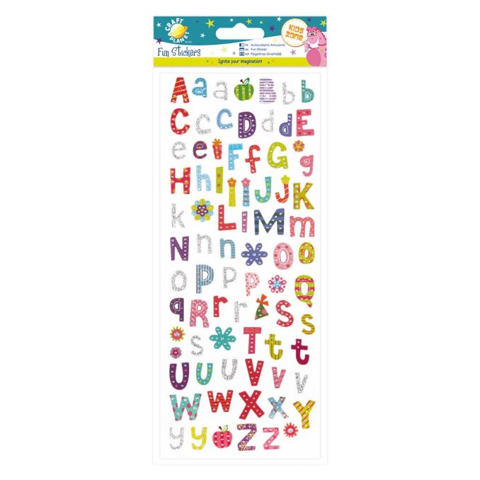 Stickere/abtibilduri, litere funky, Craft Planet Stickere/abtibilduri, litere funky, Craft Planet