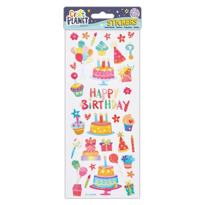 Stickere/abtibilduri, Happy Birthday, Craft Planet Stickere/abtibilduri, Happy Birthday, Craft Planet