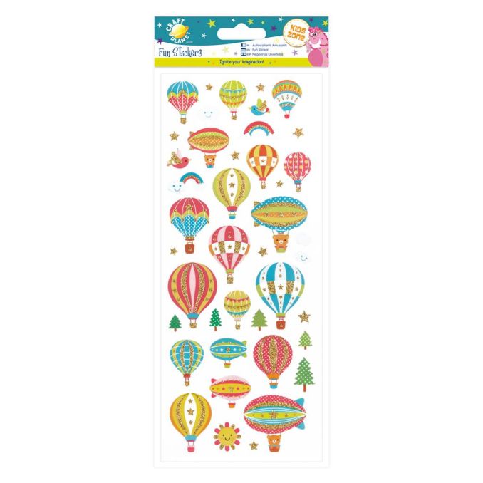 Stickere/abtibilduri, baloane cu aer cald, Craft Planet Stickere/abtibilduri, baloane cu aer cald, Craft Planet