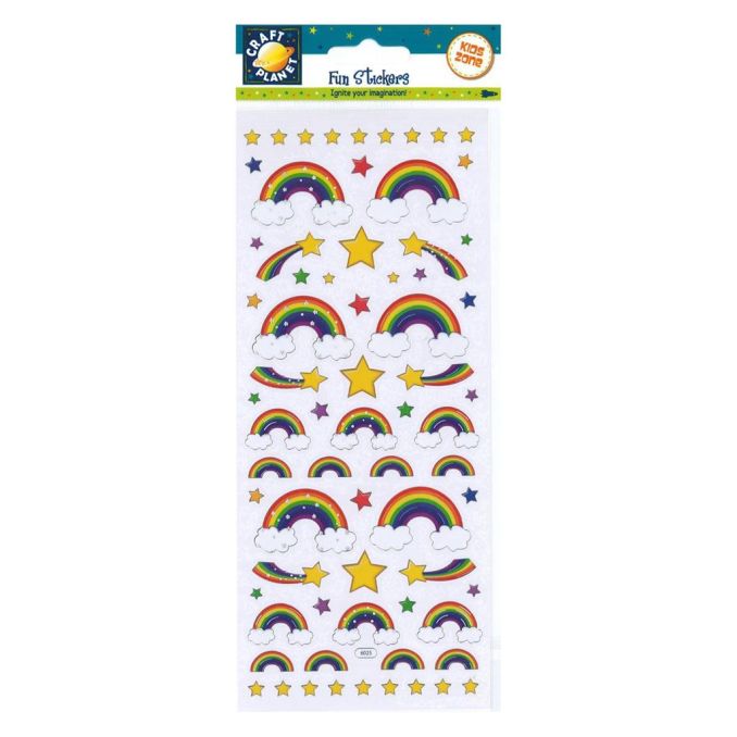 Stickere/abtibilduri, curcubeu, Craft Planet Stickere/abtibilduri, curcubeu, Craft Planet