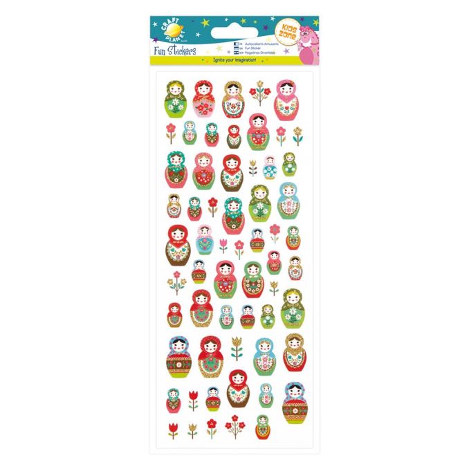 Stickere/abtibilduri, papusi Matrioska, Craft Planet