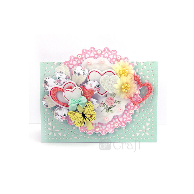 Carlige decorative din lemn, fluturi, 3.5cm, 5 buc/set, galben, Dp Craft