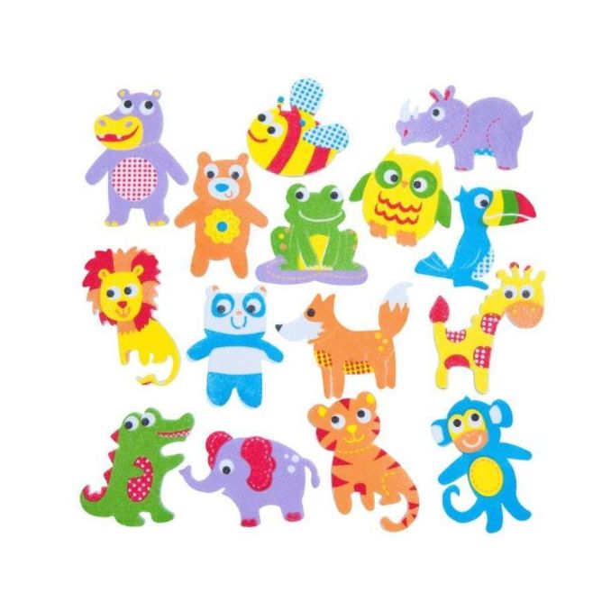 Stickere/abtibilduri din spuma, lumea animalelor, 100 buc/set, Dp Craft Stickere/abtibilduri din spuma, lumea animalelor, 100 buc/set, Dp Craft