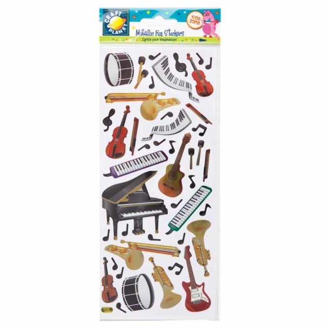 Stickere/abtibilduri, instrumente muzicale, Craft Planet Stickere/abtibilduri, instrumente muzicale, Craft Planet