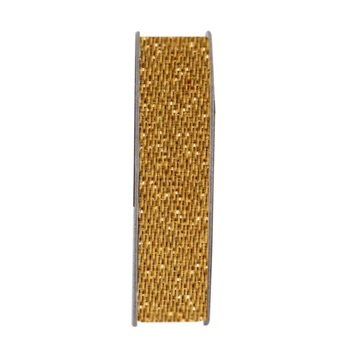 Panglica decorativa din satin, cu glitter/sclipici, 3m, auriu, Anita's Panglica decorativa din satin, cu glitter/sclipici, 3m, auriu, Anita's