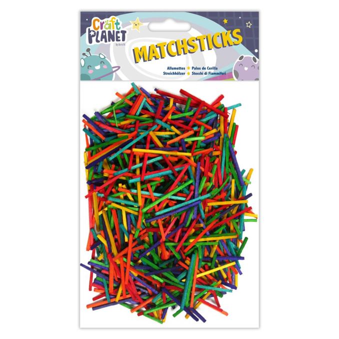 Bete de chibrit, 500 buc/set, diferite culori, Craft Planet Bete de chibrit, 500 buc/set, diferite culori, Craft Planet