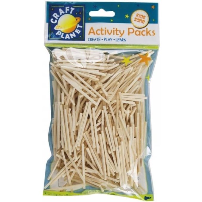 Bete de chibrit, 500 buc/set, natur, Craft Planet Bete de chibrit, 500 buc/set, natur, Craft Planet