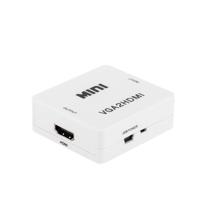 Cabluri si accesorii - Adaptor VGA & audio in - HDMI out, alb, Cabletech Cabluri si accesorii - Adaptor VGA & audio in - HDMI out, alb, Cabletech