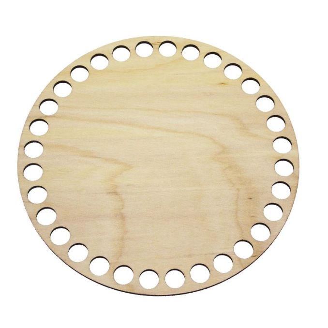 Baza din lemn pentru cosuri, forma rotunda, Ø 15cm, Dp Craft Baza din lemn pentru cosuri, forma rotunda, Ø 15cm, Dp Craft