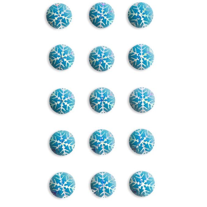 Strasuri/pietre adezive, fulgi de zapada, Ø 15mm, 15 buc/set, bleu, Dp Craft Strasuri/pietre adezive, fulgi de zapada, Ø 15mm, 15 buc/set, bleu, Dp Craft