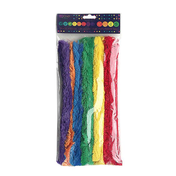 Sarma plusata pufoasa, 30cm, 10 buc/set, culori intense, Dp Craft