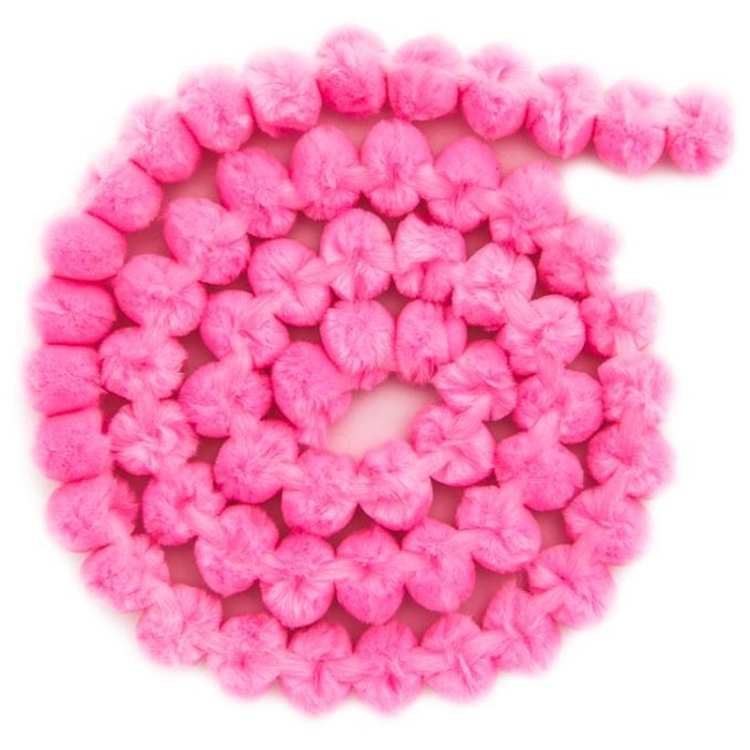 Pom pom ghirlanda, 120cm, Ø 25mm, roz, Dp Craft Pom pom ghirlanda, 120cm, Ø 25mm, roz, Dp Craft