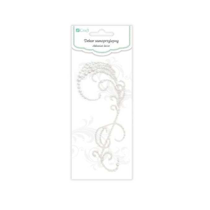 Perle adezive decor Amelia, 6x13.5cm, alb, Dp Craft Perle adezive decor Amelia, 6x13.5cm, alb, Dp Craft