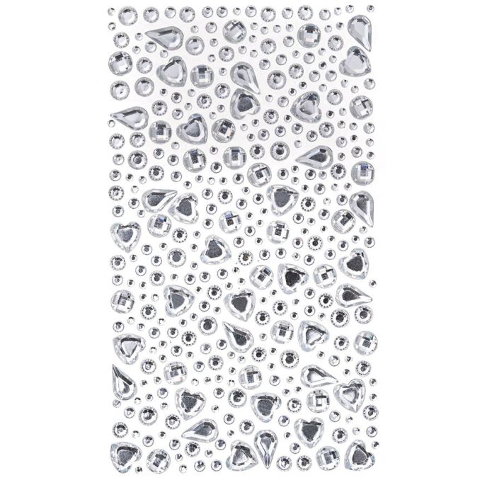 Strasuri/pietre adezive, diferite dimensiuni si forme, 355 buc/set, cristal, Dp Craft Strasuri/pietre adezive, diferite dimensiuni si forme, 355 buc/set, cristal, Dp Craft