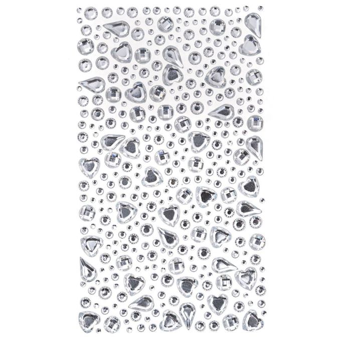 Strasuri/pietre adezive, diferite dimensiuni si forme, 250 buc/set, cristal, Dp Craft Strasuri/pietre adezive, diferite dimensiuni si forme, 250 buc/set, cristal, Dp Craft