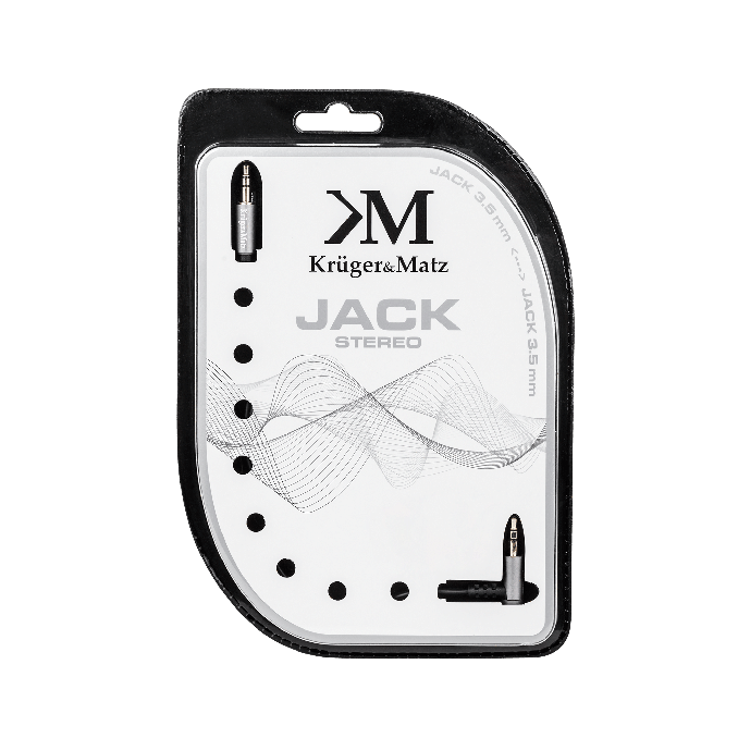 Cabluri si accesorii - Cablu jack 3.5 - 3.5 90G, 1m, Kruger&Matz