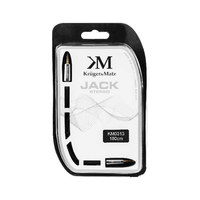 Cabluri si accesorii - Cablu jack 3.5 tata - 3.5 tata, 1.8m, Kruger&Matz