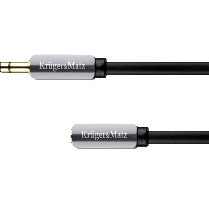 Cabluri si accesorii - Cablu jack 3.5 mama - tata, 1m, Kruger&Matz