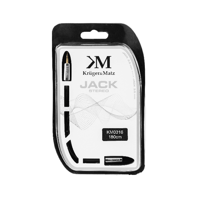 Cabluri si accesorii - Cablu jack 3.5 mama - tata, 1.8m, Kruger&Matz