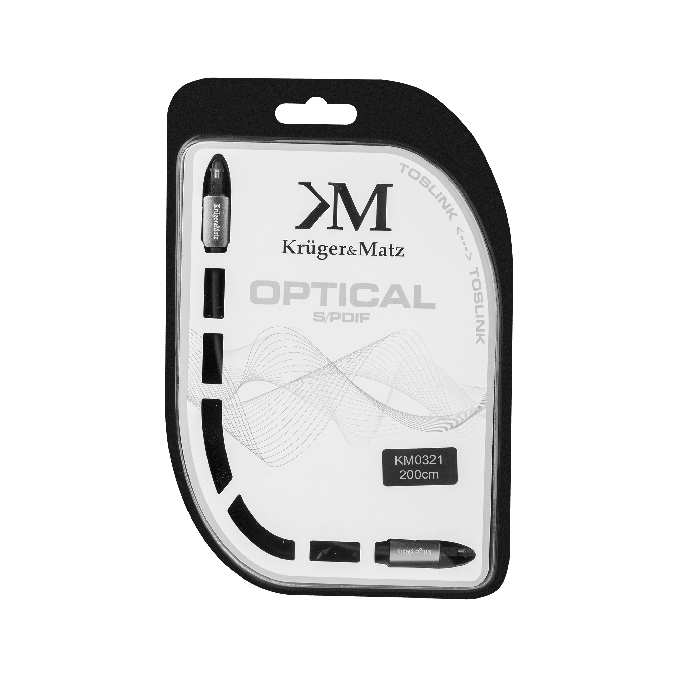 Cabluri si accesorii - Cablu optic toslink - toslink, 2m, Kruger&Matz