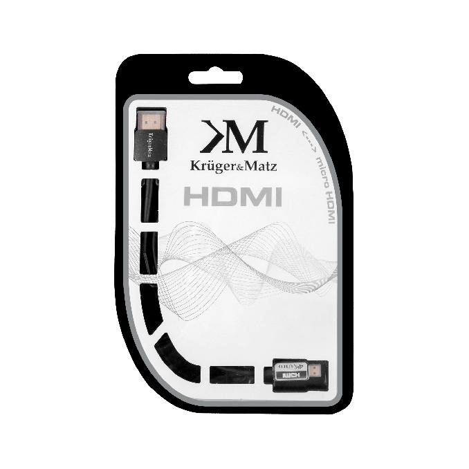 Cabluri si accesorii - Cablu HDMI A - HDMI D, 3m, Kruger&Matz